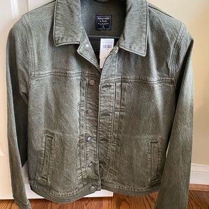 Abercrombie & Fitch Green Denim Jacket